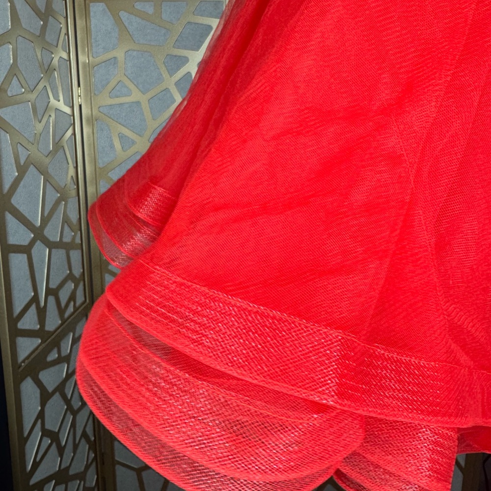 *LUCCI LU RED DRESS SIZE 2 - Picture 14 of 17